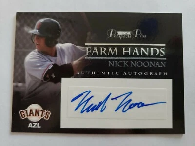 NICK NOONAN 2007 TRISTAR ROOKIE AUTO FARM HANDS CARD# FH-NN - Image 1 of 2