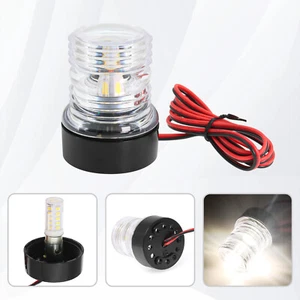 Lámpara de navegación ancla LED blanca 360 grados todo redondo para barco marino yate - Imagen 1 de 13