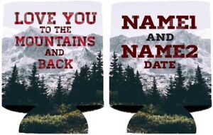 Can Cooler de mariage personnalisé - Love You To The Mountains And Back