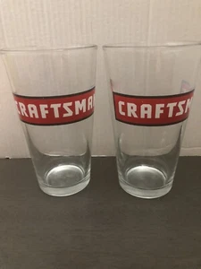 Craftsman Tools Bicchiere da Bere 16 oz - 5 3/4" Alto Set di 2 Bicchieri - Foto 1 di 4