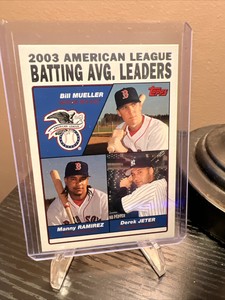 2003 Topps American League Batting Avg. Leaders #337 Jeter, Ramirez & Mueller