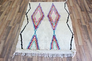 RUG ROOM BERBER MOROCCAN RUG CARPET HANDMADE RUG  5 x 3.31 ft - Picture 1 of 10