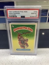 1985 Topps Garbage Pail Kids #34b Anna Banana Series 1 Stickers PSA 10 Gem Mint