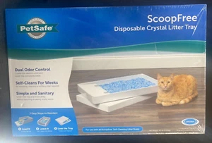 PetSafe Scoop Free Disposable Crystal Litter Tray w/ Lid PAC00-I4229 NEW Sealed - Picture 1 of 3