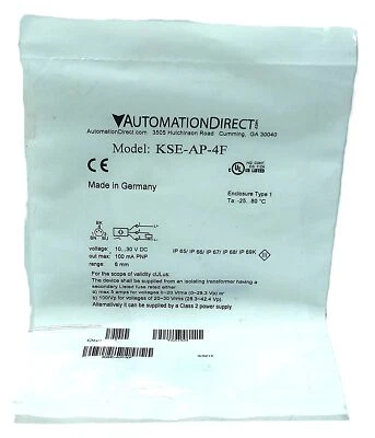 AutomationDirect KSE-AP-4F 10-30 V DC Inductive Proximity Sensor - Image 1 of 3