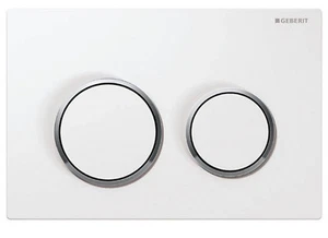 Geberit Betätigungsplatte Omega20 weiß/chrom für 2-Mengen-Spülung Drückerplatte - Bild 1 von 3