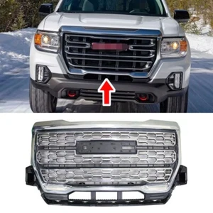 Fit for 21-22 GMC Canyon Colorado S10 SportsCat D Front Grille Chrome & Black - Picture 1 of 4