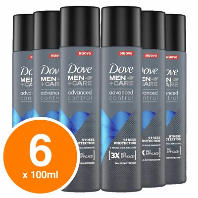 Dove Men+Care Deodorante Spray Stress Protection Antitraspirante 96h Senza Aloni - Immagine 1 di 2