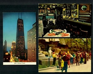 Y44 Chicago (3) pcs. Polar Bear New Zoo, John Hancock Center, The Drake Inside - Picture 1 of 2
