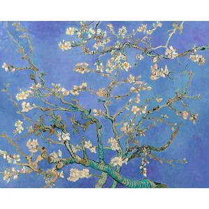 Van Gogh, Almond Blossoms in Blue, 1890, 100% Cotton Art Paper, 20" x 25" - Picture 1 of 10