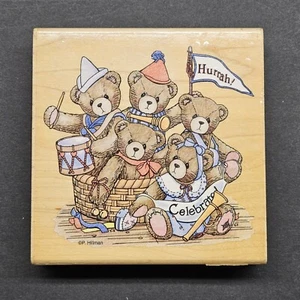 Stampendous Cherished Teddies Celebrating 5 Years Bear Gummistempel P Hillman - Bild 1 von 4