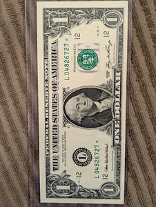 1 $ One Dollar 2006 Star Note Federal Reserve Schein San Francisco L04826727* - Bild 1 von 18