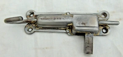 Ancien petit verrou à ressort, à voir. Breveté SGDG logo ancre - Photo 1/4