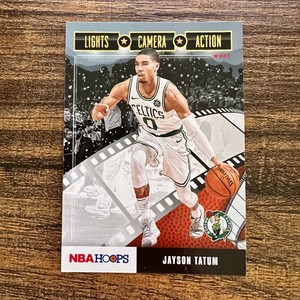 2019-20 NBA Hoops Jayson Tatum Winter Lights Camera Action #24 Boston Celtics
