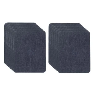 Denim Iron-on Patches 12Pcs Sew-on Fabric Patches for Jeans Clothing Repair S... - Picture 1 of 5