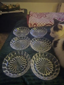 Kristallglas Glas Schale Desert Teller Eis   retro 80er Jahre vintage Germany - Bild 1 von 4