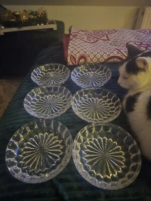 Kristallglas Glas Schale Desert Teller Eis   retro 80er Jahre vintage Germany - Bild 1 von 4