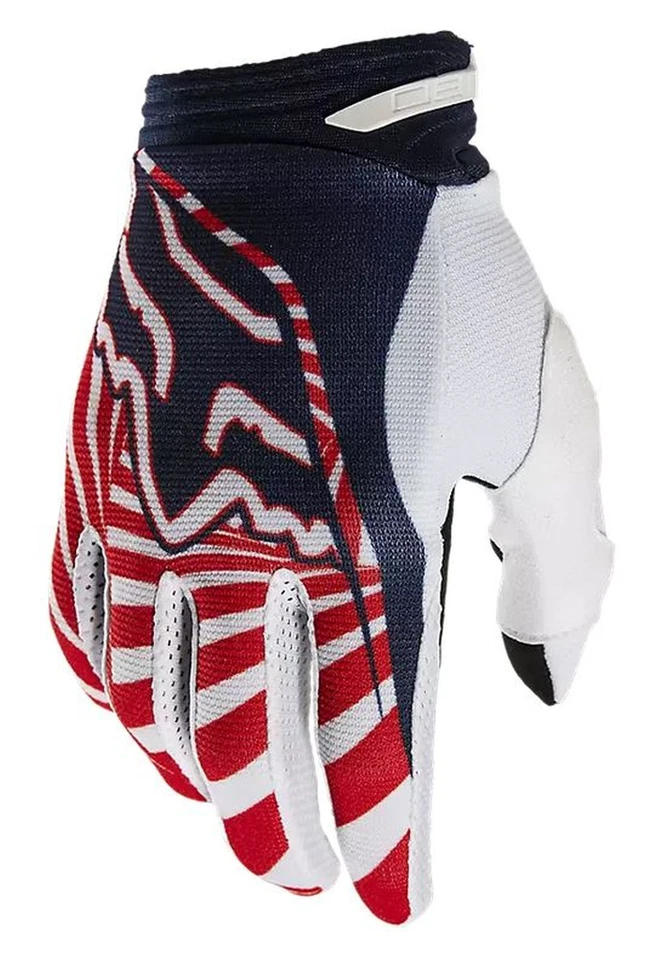 Gants De Motocross FOX 180 GOAT GLOVE Adulte Rouge Bleu - Photo 1/1