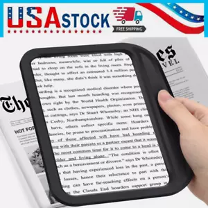 5X Full Page Magnifier Large Handheld Magnifying Glass for Low Visions USA - Picture 1 of 8