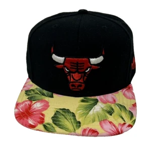 Cappello berretto Adidas Chicago Bulls floreale misto lana ibisco regolabile snapback - Foto 1 di 12