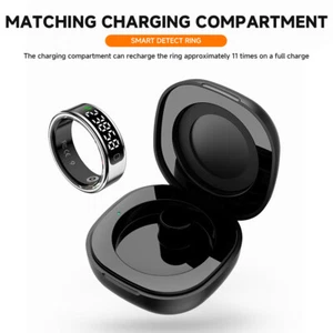 Smart Ring Fitness Tracker Display Screen Heart Rate SPO2/BP Sleep Monitoring - Picture 1 of 24