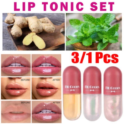 3/1 Pcs Natural Lip Plumper Plump Serum Enhancer Maximizer Lip Gloss Plumping🔥 - Image 1 of 4
