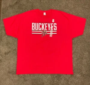 NWT Licensed Ohio State Buckeyes Short Sleeve T-Shirt Red 2XL XXL College Issue - Picture 1 of 6