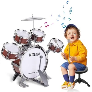 Kids Drum Set, Toddler Jazz Drum Kit Toys Percussion Musical Instruments Drum... - Picture 1 of 7