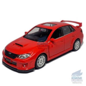 1:36 Subaru WRX STI Model Car Diecast Toy Vehicle Gift Collection Red Pull Back - Picture 1 of 12