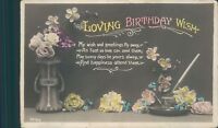 Birthday wish floral 1915 