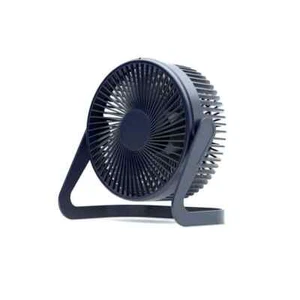 Compact Whole Room Air Circulator 5 in. 1 Fan Speeds Desk Fan in Blue Stron - Picture 1 of 7
