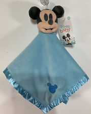 Disney Mickey Mouse Blankee Security Blanket Baby Lovey Blue Shower Gift