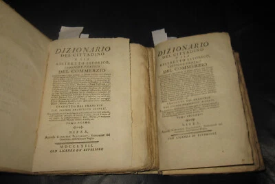 1763 Francesco Alberti. Dizionario del cittadino. Economia. Prima edizione. - Immagine 1 di 4