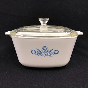 Cazuela vintage Corning Ware azul aciano con tapa P 1 3/4 - 7 tazas - Imagen 1 de 12