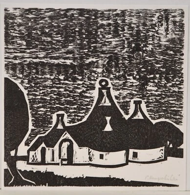 Emil Hungerbühler/Holzschnitt/handsigniert/150 Exem.+ XXV Exemplare/1972/XYLON - Bild 1 von 2