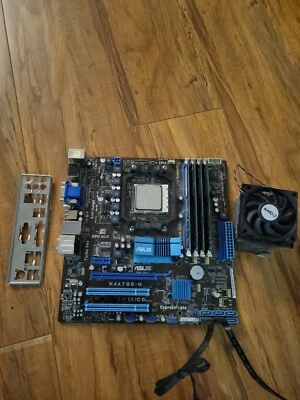 ASUS M4A785 M + AMD PHENOM II 3,2 GHz,+ 8GB DDR2 +FAN HEATSINK+ 2XSATA CABLE   - Image 1 of 4