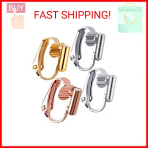 Aylifu 16 Pieces Clip-on Earring Converters Earring Clip Backs, Pierced to Clip - Picture 1 of 2