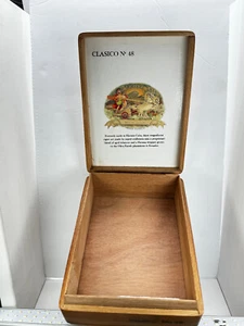 Troya Classico Vintage Wood Cigar Box Tobacco No 48 Nicaragua Limited edition - Picture 1 of 7