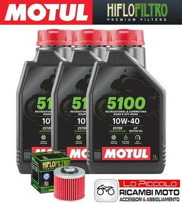 Kit Tagliando 3 OLIO [MOTUL] 5100 10w40 + FILTRO Yamaha TT 600 1983 1984 Foto 1 de 4