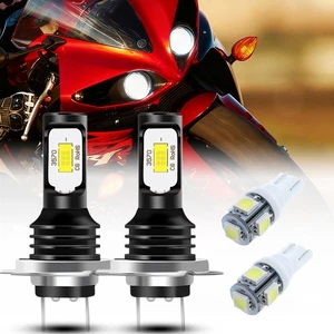 For Yamaha YZF R1 2007- 2020 - 2x H7 White 6000K LED Headlight Bulbs Upgrade Kit - Picture 1 of 11