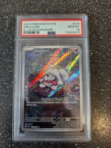 Greavard 214/198 Pokemon Scarlet & Violet Base 2023 Illustration Rare PSA 10 - Picture 1 of 1