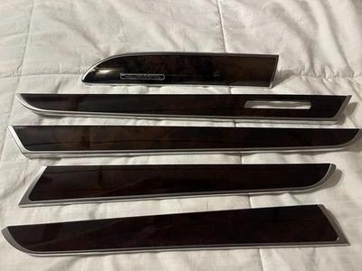 Audi A6 C6 2005-2011 madera granulada puerta y tablero moldura Foto 1 de 4