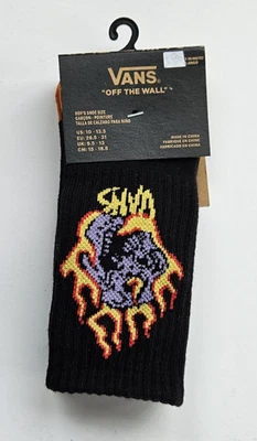 VANS Off The Wall Niños Calcetines Talla 10-13.5 Negro Llamas Mezcla Algodón NUEVO Foto 1 de 2