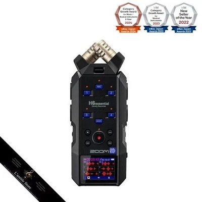 ZOOM H6essential Handheld Recorder Schwarz 32-Bit Float Recording 6-Spur... - Bild 1 von 4
