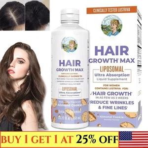 NEW Mary Ruth’s Women’s Hair Growth MAX Lipsomal With Lustriva (15.22 Fl Oz.) - Picture 1 of 5