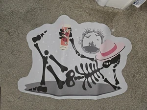 Wasserscheide schnelltrocknend Küche Geschirr Matte Skelett rosa Hut Trinken Neu in Verpackung Halloween - Bild 1 von 5