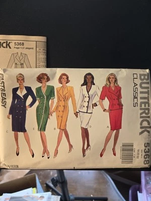 Butterick Sewing Pattern-#5368 Misses' Dress, Top & Skirt UNCUT - Image 1 of 3