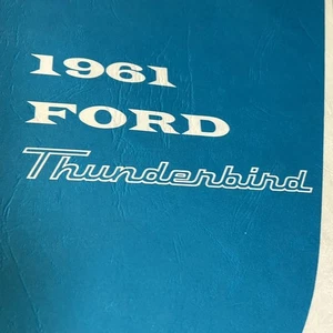 Ford Thunderbird Shop Manual 1961 Original Factory Service Repair Guide - Bild 1 von 19