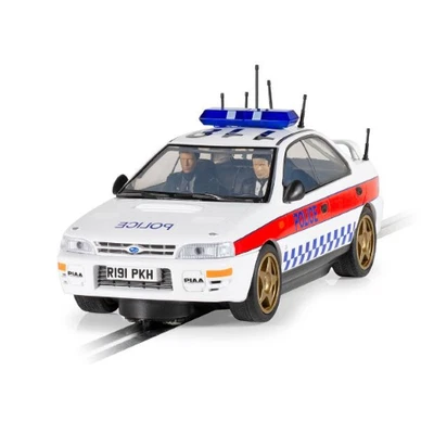 SUBARU IMPREZA WRX POLICE EDITION SLOT 1:32 Scalextric Slot Modellino Nuovo - Immagine 1 di 4