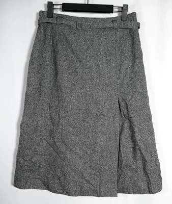 Falda midi de colección Pendleton para mujer oscura academia mezcla de lana seda con cinturón talla 8 de lujo Foto 1 de 4